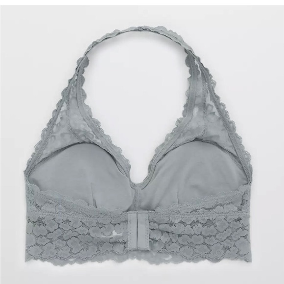 Aerie Animal Lace Padded Halter Bralette - Picture 10 of 11